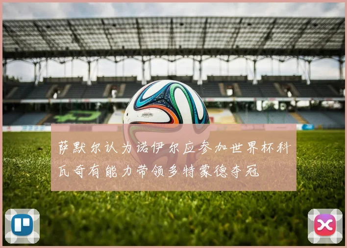 萨默尔认为诺伊尔应参加世界杯科瓦奇有能力带领多特蒙德夺冠